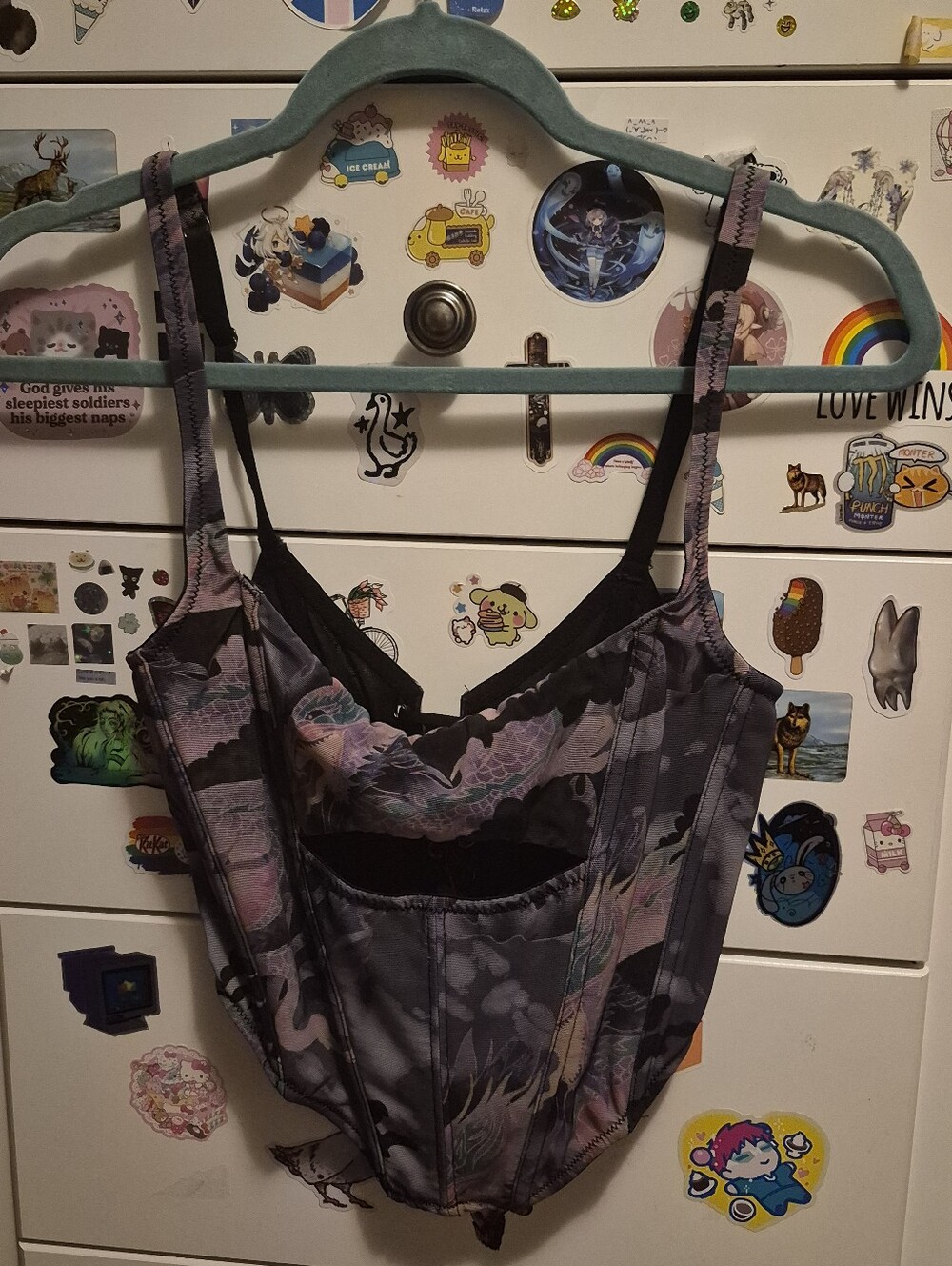 Out From Under Spitfire Mesh Cutout Corset